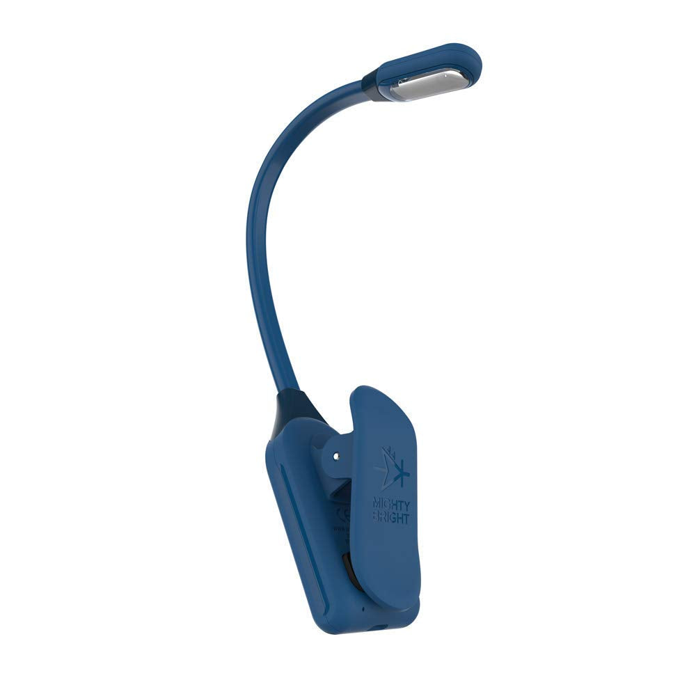 Mighty Bright Wonderflex Rechargeable Book Light, 20 Lumens, 3 Brightness Levels, Midnight Blue, Model 5841493778