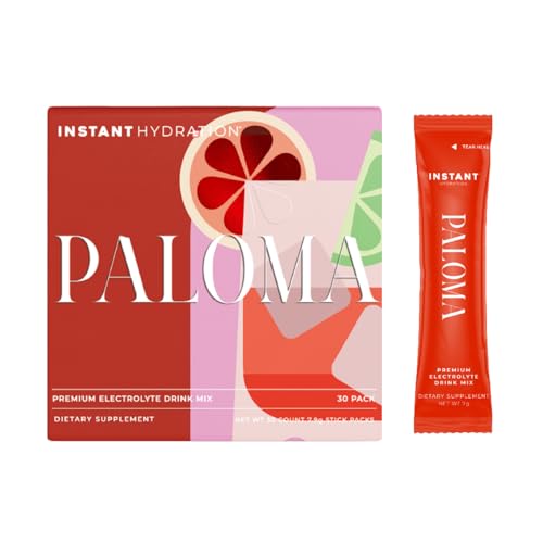Instant Hydration Electrolytes Powder Packets - Paloma Electrolyte Drink Mix - Zero Sugar - Keto, Vegan, Gluten-Free, Non-...