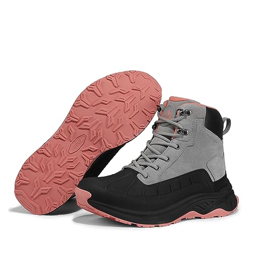 NORTIV 8 Women's Waterproof Hiking Boots Outdoor Trekking Camping Trail Hiking Boots