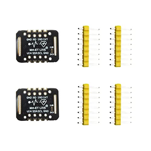 Heart Rate Sensor Module MAX30102 Pulse Detection Blood Oxygen Concentration Compatible for Arduino STM32 (Pack of 2)