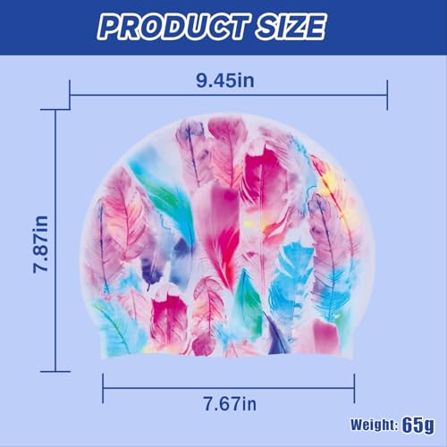 Shuiqiuqian Personalized Silicone Swimming Cap Solid Color Customized Logo Printing Pattern Adult Children Men's and Wome...