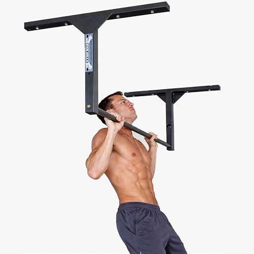 Stud Bar Heavy-Duty Pull-Up Bar – Ceiling or Wall Mount – Gym-Quality Steel, 600 lb Capacity – Fits 9 ft Ceilings