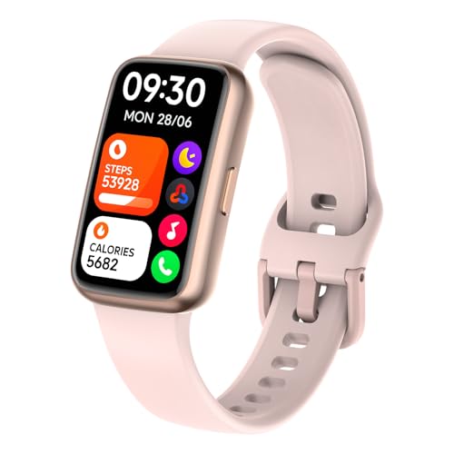 Fitness Tracker Smart Watch for Men Women, 1.47" HD with Bluetooth, 24/7 Heart Rate & Blood Oxygen Monitor, Sleep & Step C...