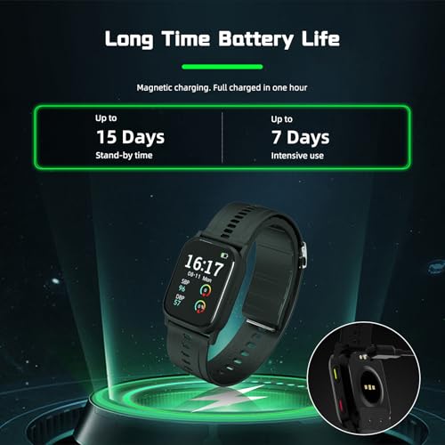 Blood Pressure Monitor Watch with FDA 510(k) Clearance,Blood Pressure Watch with Heart Rate,Blood Oxygen (Wellness), Medic...