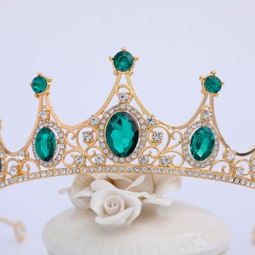 FORSEVEN Crystal Tiaras Birthday Crown for Women Wedding Rhinestones Princess Party Headbands Hair Accessories for Women H...