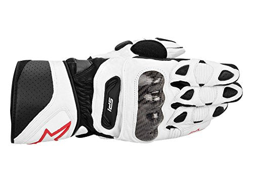 Alpinestars SP-1 Men's Leather Road Race Motorcycle Gloves - White / 3X-Large