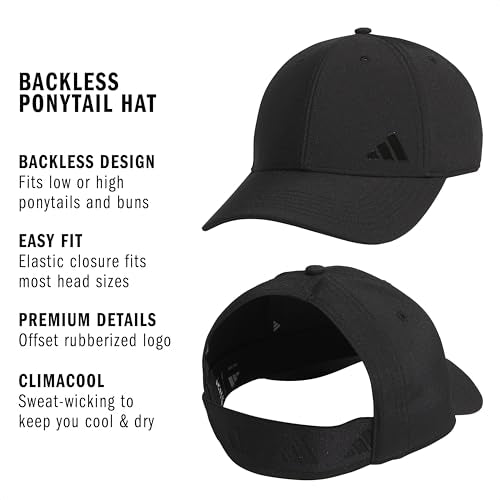 adidas Women's Ponytail Hat – Backless Baseball Cap