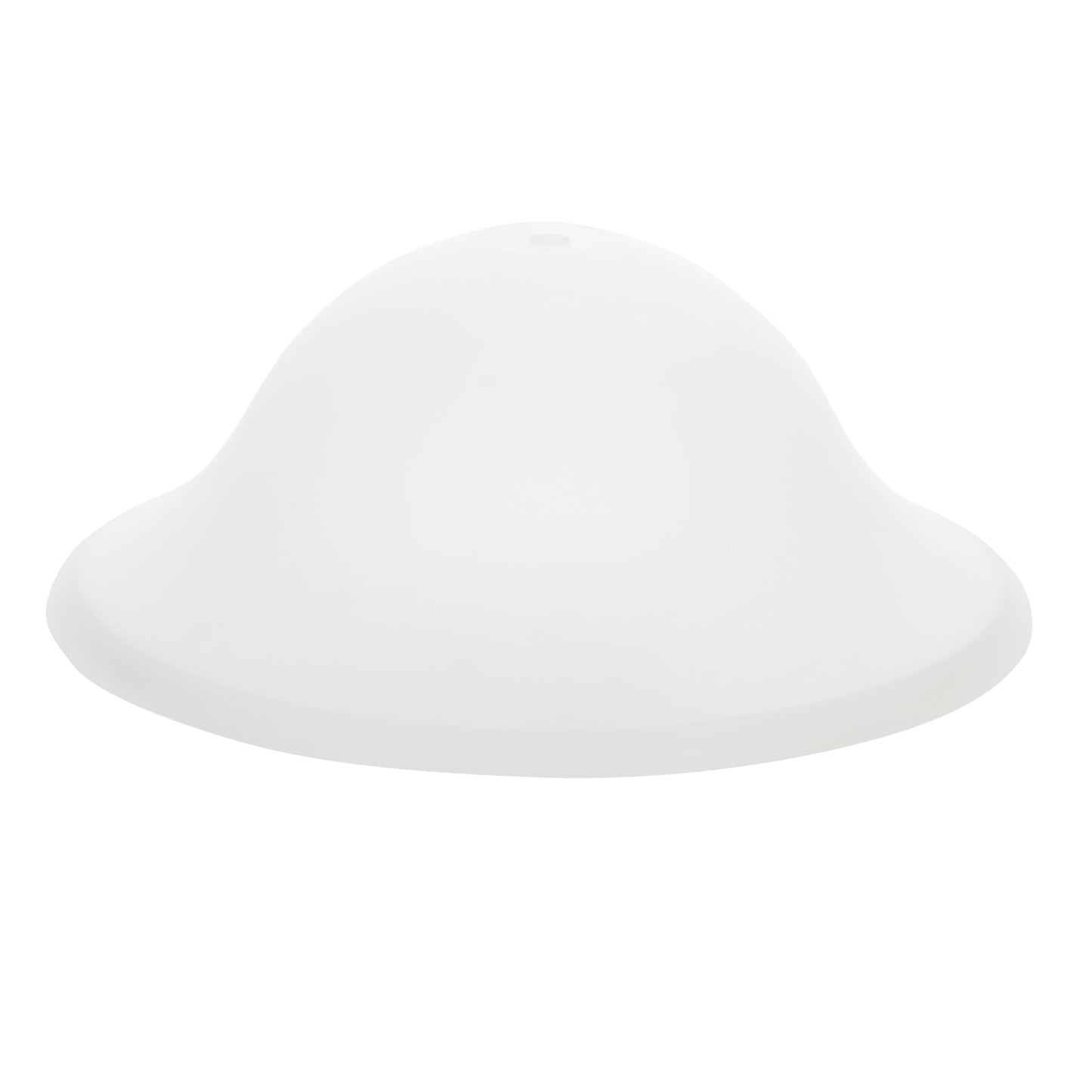 Aspen Creative 25007-64-1 Replacement Frosted Glass shade for Flush Mount or Semi-Flush Mount, 1/2" Central Hole,12-7/8" Diameter x 5" Height