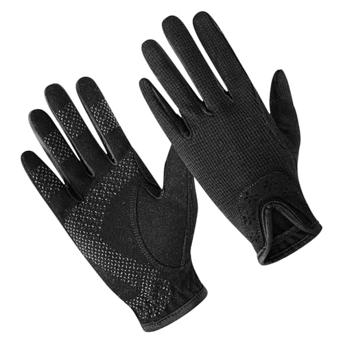Thapower Women Horse Riding Gloves Winter Equestrian Horseback Gloves Lady Youth Girl Outdoor Star Pattern Mitts Perfect f...