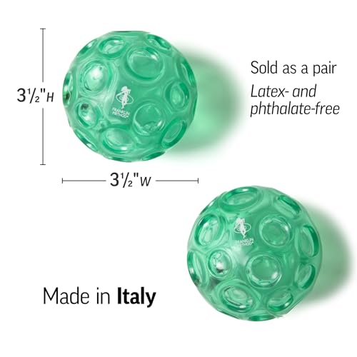 OPTP Franklin Method Textured Ball Set - 2 Inflatable Massage Balls; Textured Ball Set for Self-Massage, Exercise, Muscle ...