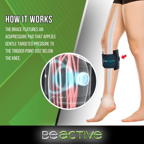 BEACTIVE Plus Acupressure System - Sciatica Pain Relief Brace For Sciatic Nerve Pain, Lower Back, & Hip- Knee Brace With P...