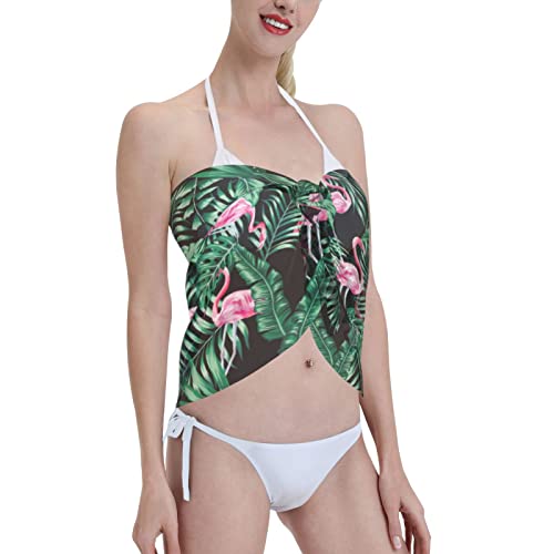 Rainbow Love Women Short Sarong Beach Wrap Sheer Bikini Chiffon Swimsuit Cover Up Skirt For Swimwear