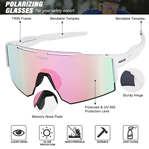 ALSUZYIOT Polarized Sunglasses Women Men Sports Cycling Glasses Sports Eyewear Googles for Running Driving Baseball