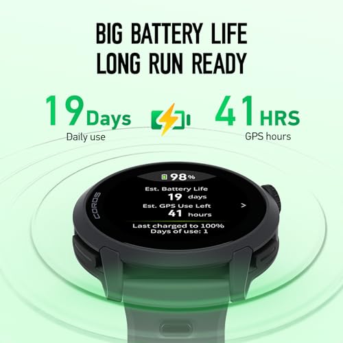 COROS PACE 4 Ultralight Sport GPS Watch, 1.2" AMOLED Touchscreen,19 days of daily use, Voice Features, Advanced Training T...