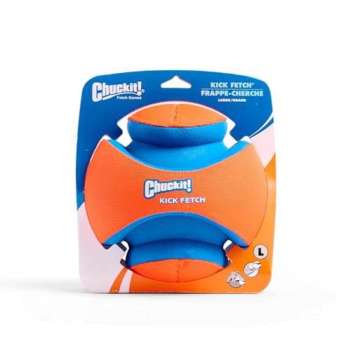 Chuckit! Kick Fetch Ball Dog Toy - Floats in Water - Perfect for Interactive Play - Made with Durable Rubber and Foam - Fo...