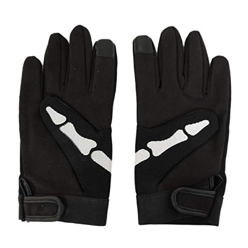 U Biker Skull Bone Skeleton Mechanic Gloves Sz 3XL
