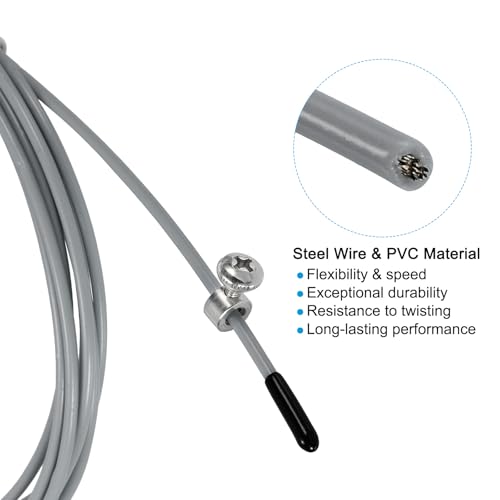 PATIKIL Speed Jump Rope Replacement Cable, Professional Skipping Rope Steel Wire Replace
