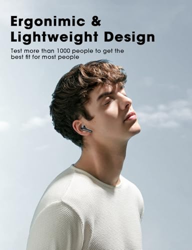 wyness Wireless Earbuds Bluetooth 5.3 Ear Buds, Hi-Fi Stereo Bass Ear Buds with 48H Playtime & LED Display, Lightweight i...