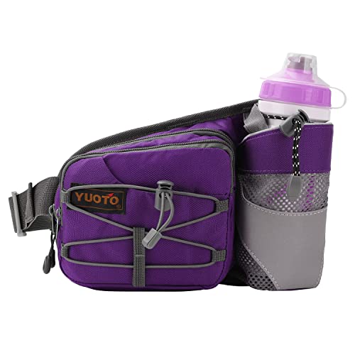 Waist Pack with Water Bottle Holder for Running Walking Hiking Fanny Pack Hydration Belt