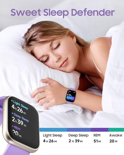 TOOBUR Smart Watch for Women, Alexa Built-in, Answer/Make Calls, 1.91" HD Screen Fitness Watch, IP68 Waterproof, 100 Sport...