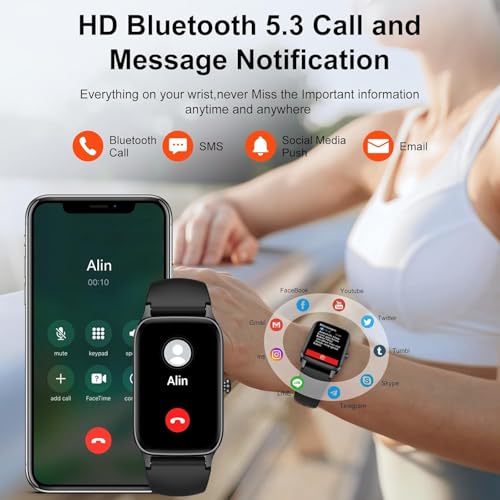 Smart Watch for Men Women, 1.57" Smartwatch (Answer/Make Call) , Fitness Tracker with 110+ Sport Modes, Heart Rate/Sleep M...