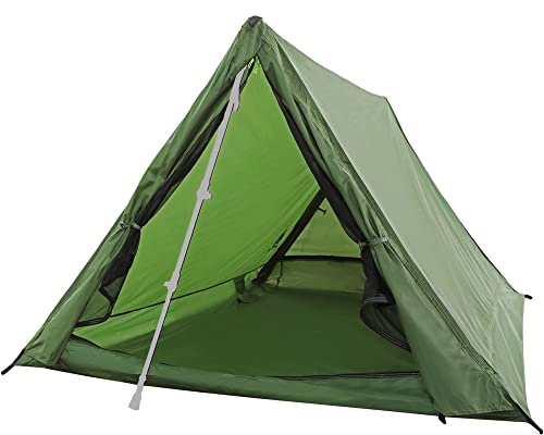 2-Person Trekking Pole Tent for Backpacking - Ultralight A-Frame Backpacking Tent, Two Person Waterproof Hiking Tent for C...
