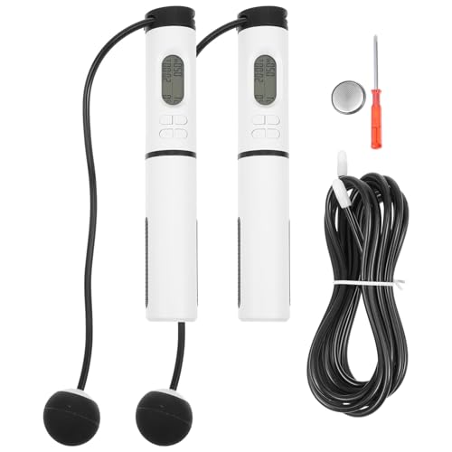 COHEALI Smart Weighted Cordless Jump Rope with Digital Counter, Indoor Adjustable Skipping Rope for Workout Fitness Traini...