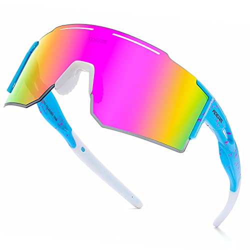 IKTOD Sports Polarized Sunglasses UV Protection for Youth, Men & Women, Ideal for Cycling Running Baseball Skiing & Softball