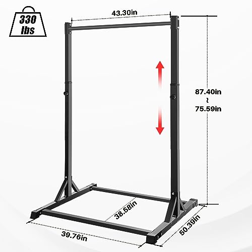 Pull Up Station, Bongkim Power Tower Portable Pullup Bar Station, Pull Up Bar for Home Gym, Pull Up Tower Station 330LBS