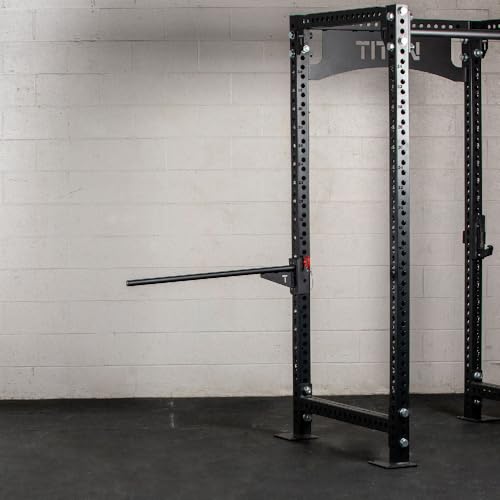 Titan Fitness Rack Mounted Youth Pull-Up Bar, Fits T-3, X-3, or TITAN Series Power Rack, Chin-Up Station, Workout Bar, Rat...