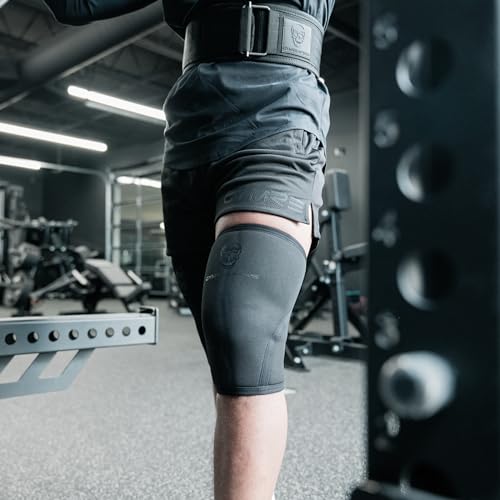 Gymreapers Knee Sleeves (1 Pair) With Gym Bag - IPF Approved - Knee Compression Sleeve Support for Squats, Weightlifting, ...
