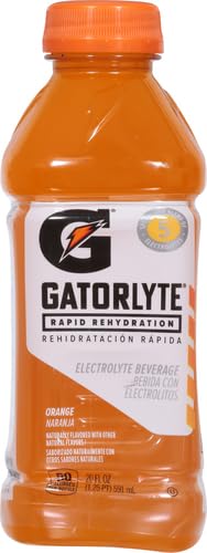 Gatorlyte Rapid Rehydration Orange Electrolyte Beverage,20 Fl Oz Bottle