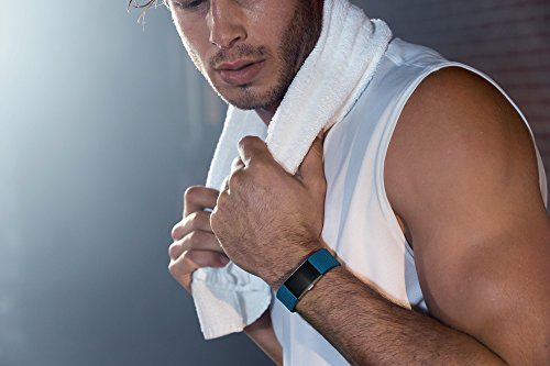 Fitbit Charge 2 Heart Rate + Fitness Wristband, Blue, Small (US Version)