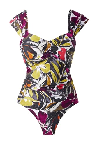 MagicSuit Women's Swimwear Hot House Natalie Cap Sleeve Shelf Bra One Piece Swimsuit