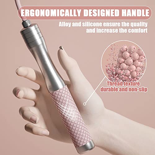 𝐒𝐩𝐞𝐞𝐝 𝐉𝐮𝐦𝐩 𝐑𝐨𝐩𝐞 𝐟𝐨𝐫 𝐅𝐢𝐭𝐧𝐞𝐬𝐬 - Skipping Rope for Women Men Exercise with Adjustable Length Jumping R...