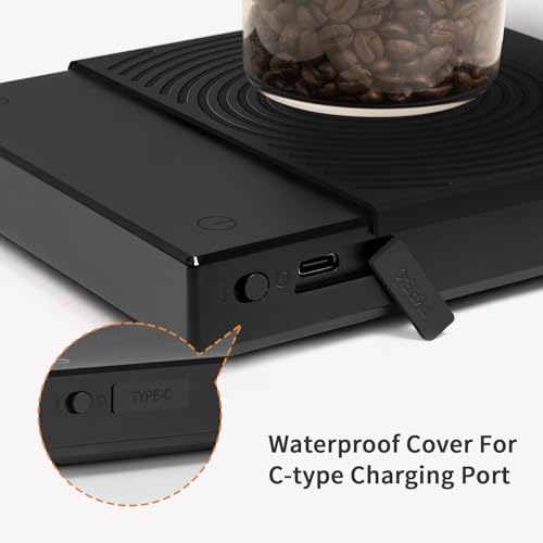 TIMEMORE Coffee Scale Basic 2.0 Electronic Espresso Scale with Water Flow Rate and Timer Function, Free Switching of Ounc...