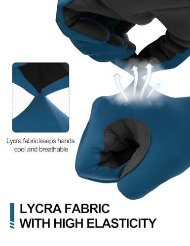 INBIKE Breathable Bike Gloves for Men Women, Full Finger Pad Cycling Gloves, Touchscreen Reflective Mountain Biking Bicycle