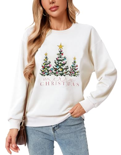 Drvitor Womens USA Sweatshirt, Long Sleeve Crewneck Pullover with American Flag & Stripes Star Print - Casual Top