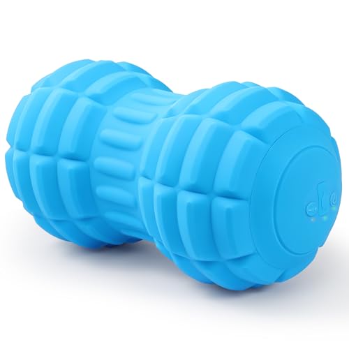 JIEJUNJIE Vibrating Peanut Massage Ball – Back, Neck, Hip, Calf, Leg & Foot Muscle Roller, Trigger Point Massage Ball for ...