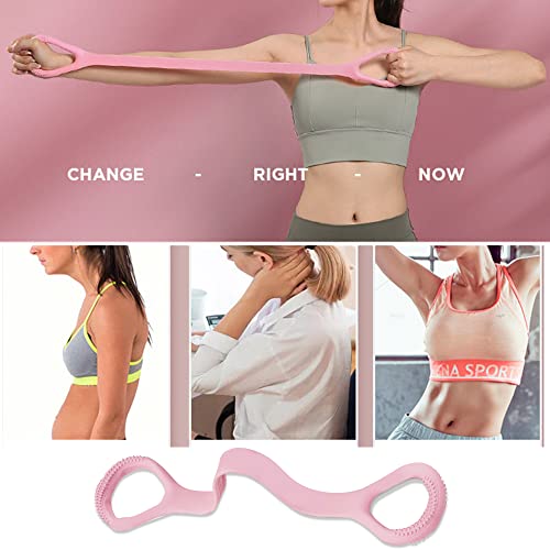 Kvittra Figure 8 Resistance Band, Arm Back Shoulder Exercise Elastic Rope Stretch Fitness Band, Foot, Leg, Hand Stretcher,...