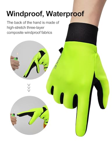 INBIKE Winter Gloves for Women Men, Touchscreen Warm Gloves Windproof Water Resistant, Thermal Lined Anti-Slip Insulated