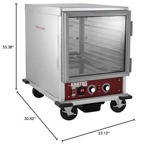Kratos Half Size Commercial Insulated Holding and Proofing Cabinet, Holds 12 Full Size Sheet Pans, 120V, 1440W (28W-155)