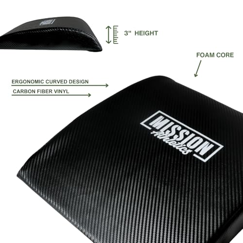 Mission Athletics Ab Mat, Crunch Mat, Abdominal Core Trainer, Ab Mats for Sit Up, Home Gym Equipment, Workout Equipment, W...