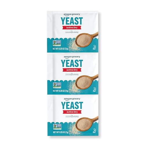 Amazon Grocery, Active Dry Yeast, 0.75 Oz, 3 Ct (Previously Amazon Fresh, Packaging May Vary)