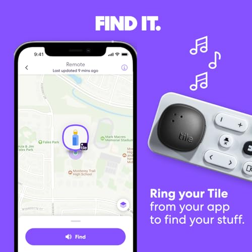 Life360 Tile Essentials - Bluetooth Trackers & Item Locators for Keys, Wallets, Remotes & More; Easily Find All Your Thing...