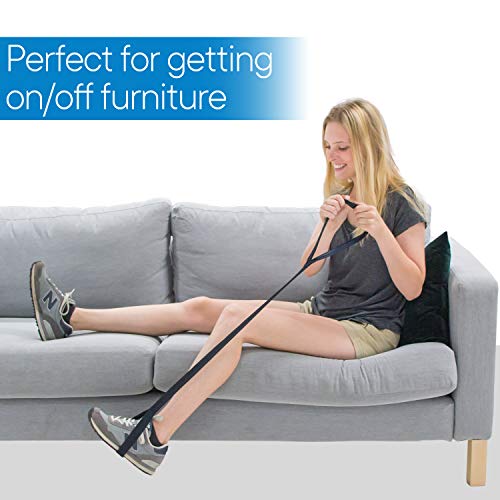 RMS Premium 35” Leg Lifter with Hand Strap & Foot Loop – Long-Term Orthopedic Daily Living Aid for Chronic Hip, Knee & Mob...
