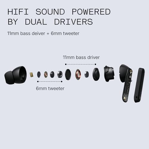 CMF Buds Pro 2 Wireless Earbuds with Smart Dial, 50dB Hybrid Noise Cancelling Earbuds Wireless Bluetooth 5.3, 11mm Bass wi...