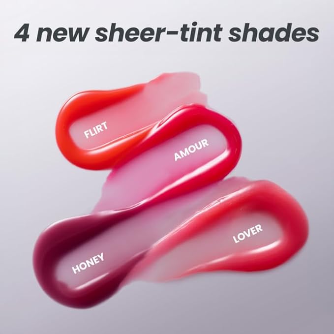 Wonderskin Lip Rehab Serum Oil - Tinted Lip Oil for Women, Hydrating, Moisturizing, and Non-Sticky Red Tint Serum for Dry Lips (Amour)
