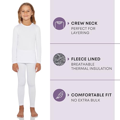 Rocky Thermal Underwear for Kids, Girls Thermals Long Johns Underwear, Base Layer for Cold weather/skiing