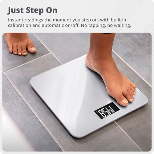 Greater Goods AccuCheck Digital Scale for Body Weight - Accurate Digital Bathroom Scale with High-Precision Sensors, Large...